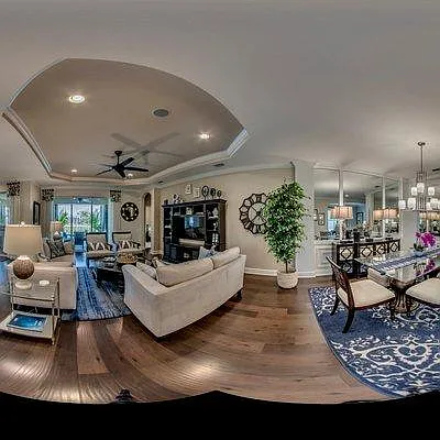dining living panorama