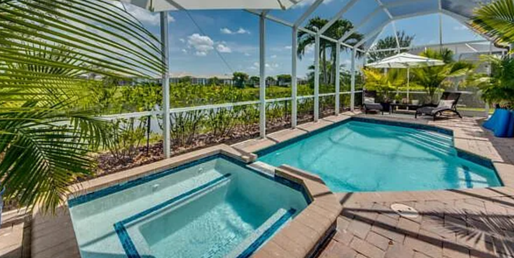 pool spa aerial